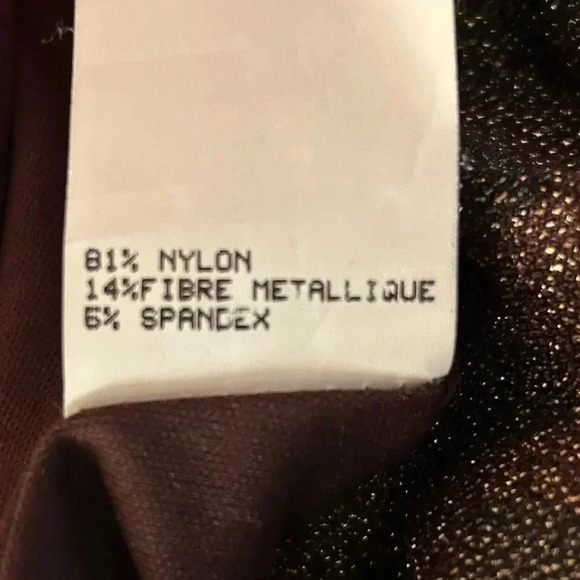 Gunne Sax Jessica McClintock Vintage Cocoa Metallic Shimmer Cocktail Size 7/8 - Picture 8 of 10